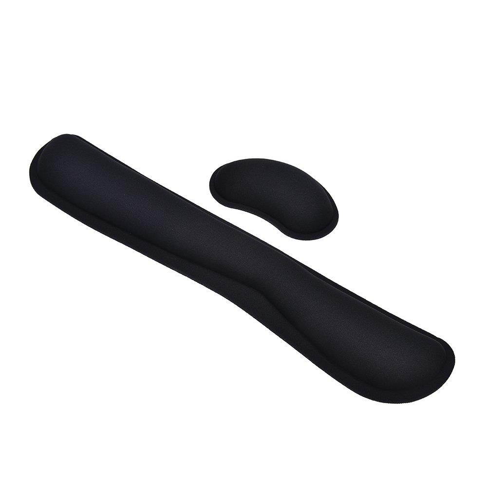 Leyouyou520 Black PC Keyboard Cushion Foam Pad Wrist Arm Hands Rest Support Comfort Platform