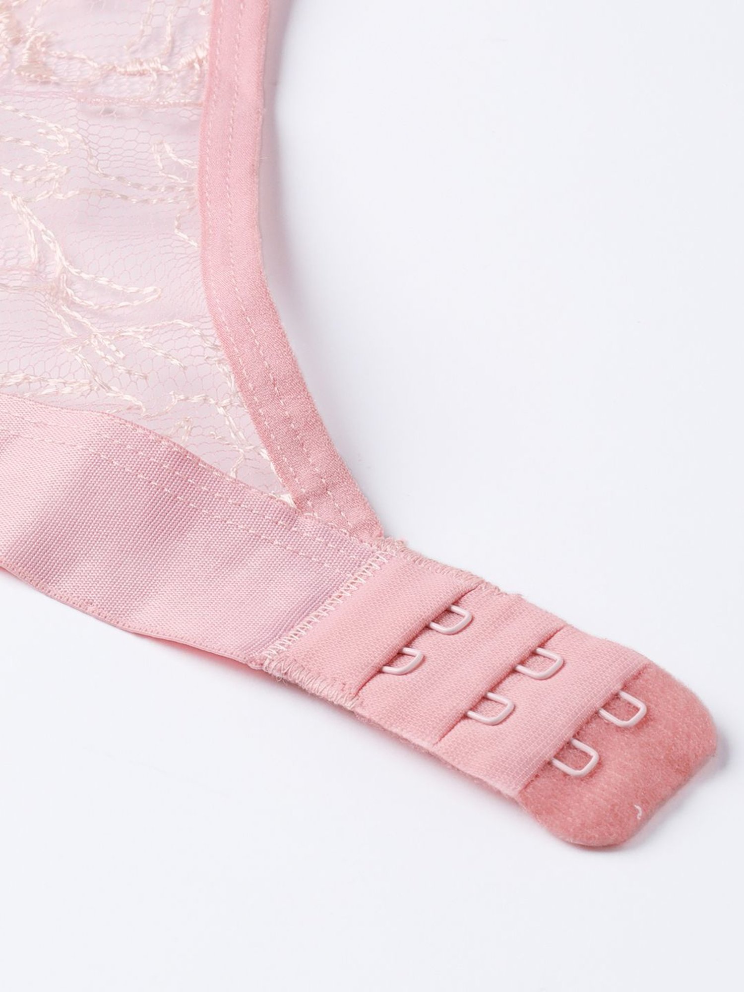 Erotissch Pink Lace Work Bralette Bra