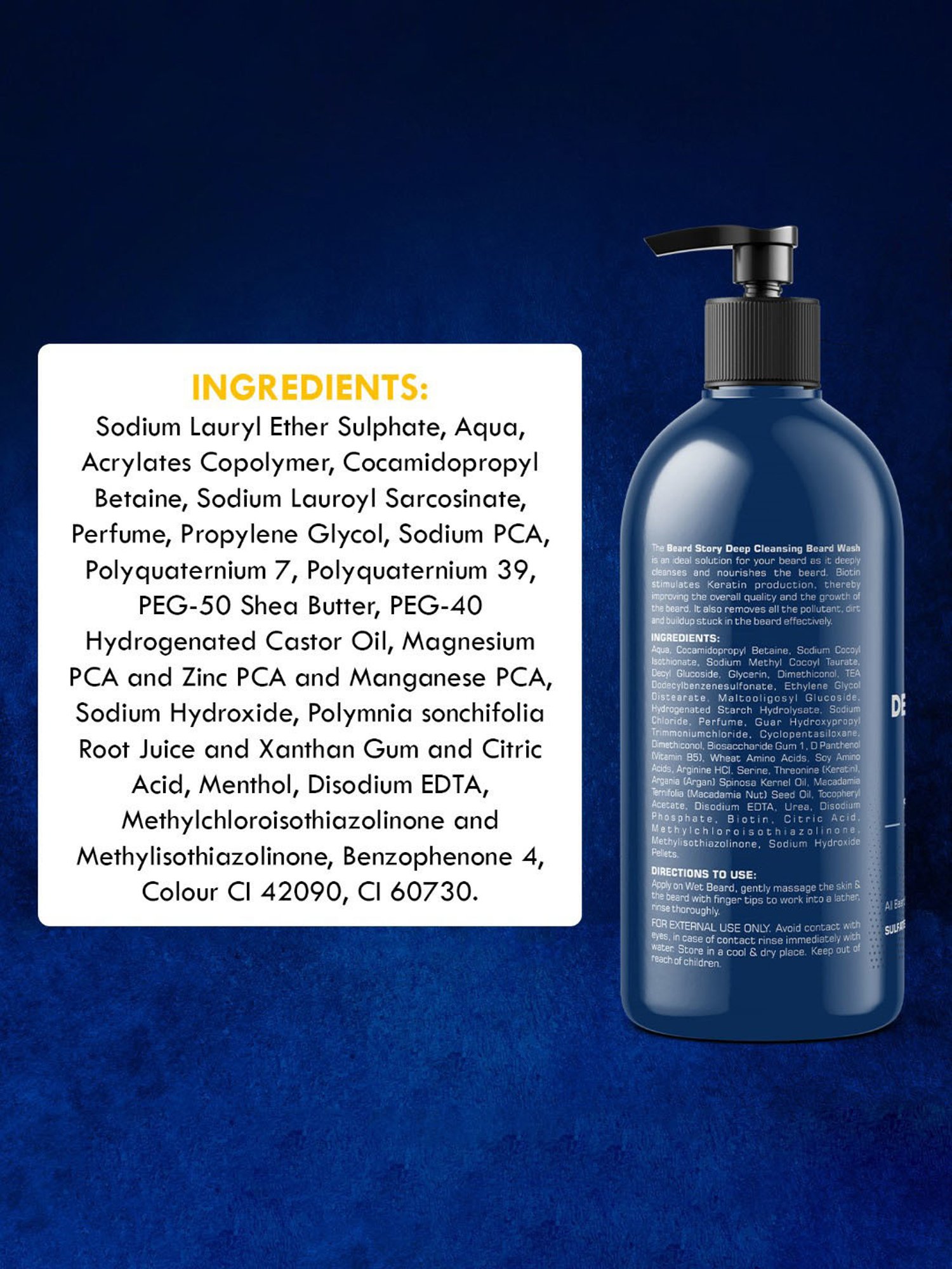 The Beard Story Deep Cleansing Beard Wash - 250 ml