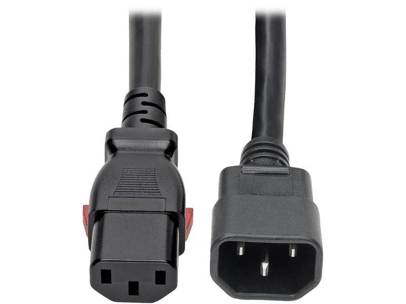 1M 16AWG Heavy Duty Power Extension Cord Power Extension Cable 3 Feet 1 Meters 3 Conductor NEMA 515P to NEMA 515R 13 Amp Power Cable ED70906