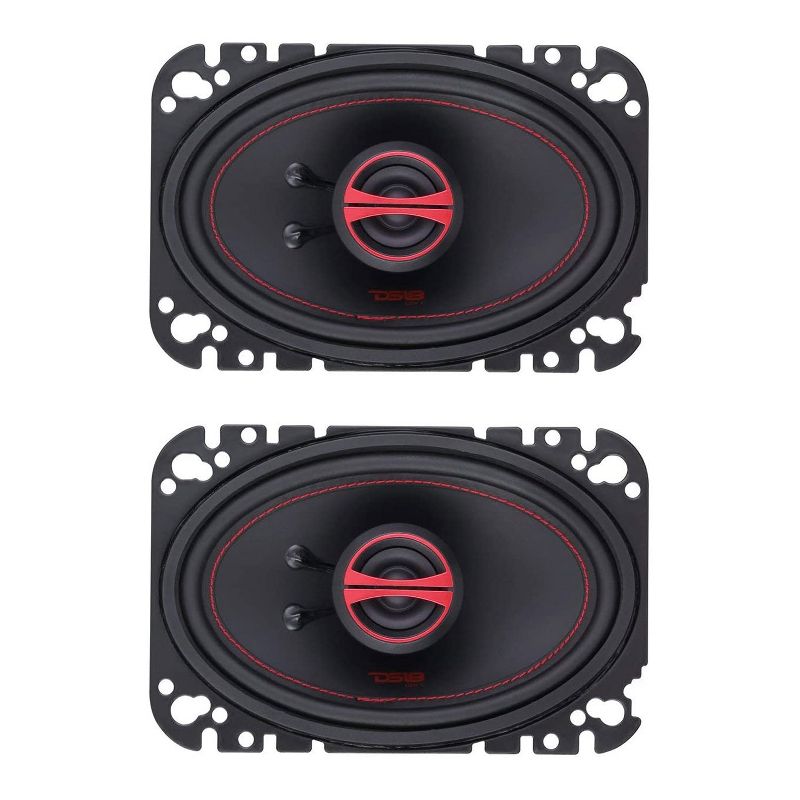 DS18 DS18-GEN-X4.6 Car Stereo GEN X 4 x 6 Inch 2 Way Coaxial Speaker with 135 Watt MAX, 45 Watt RMS, and 4 Ohm for Car Audio Sound System (4 Pack)