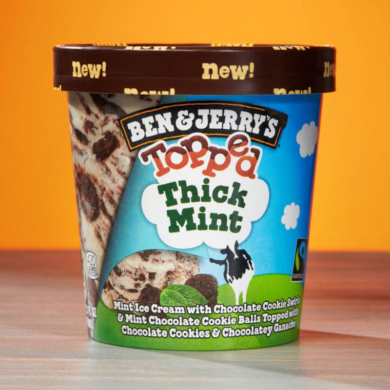 Ben & Jerry's Topped Thick Mint Ice Cream - 15.2oz