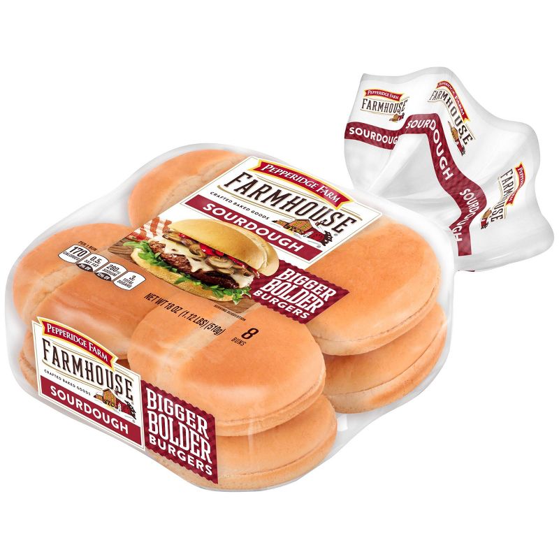 Farmhouse Sourdough Buns - 18oz/8ct