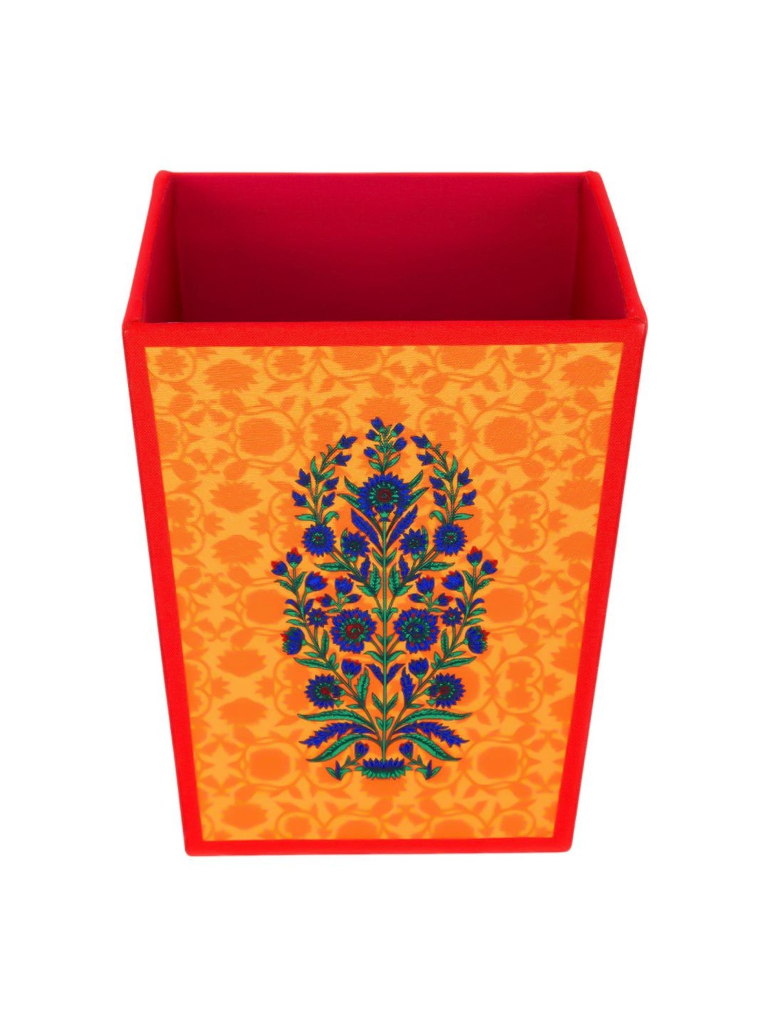 SEJ by Nisha Gupta Mustard Wooden Open Dry Bin - 11.5 Litres