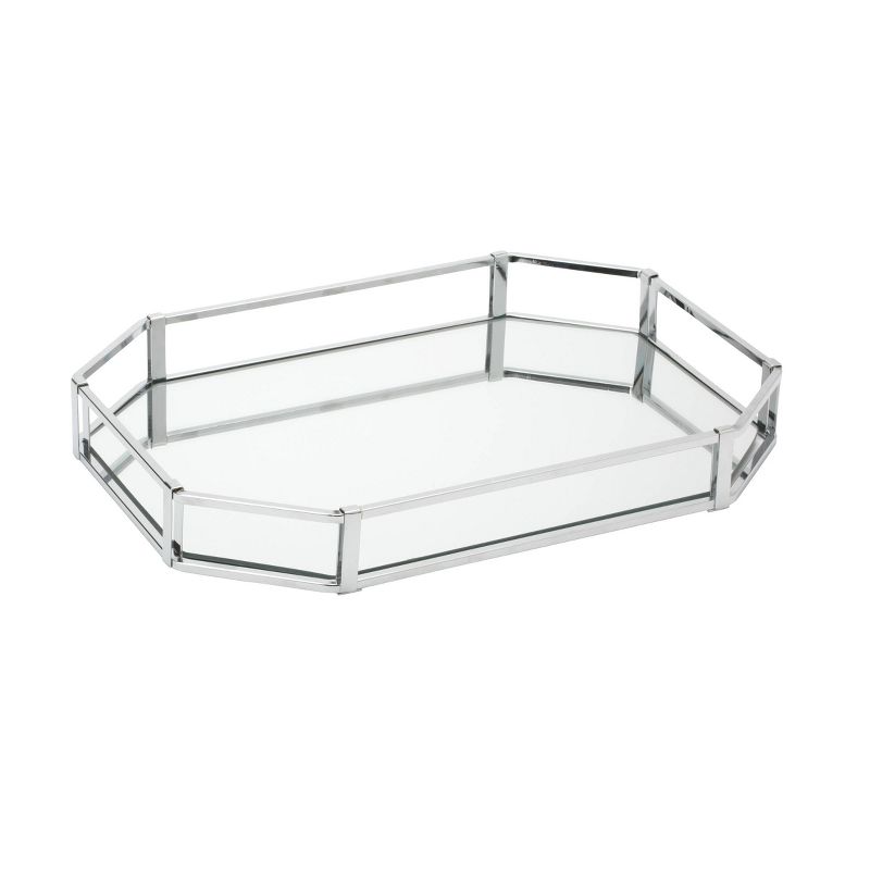 Octagon Design Bathroom Tray Chrome - Home Details