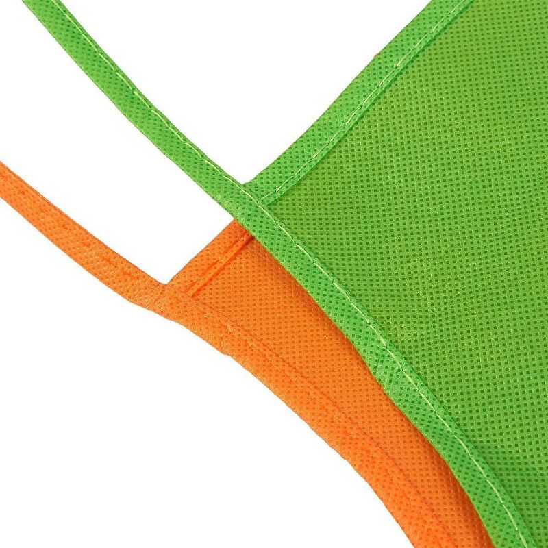 Juvale 24-Pack Kids Aprons for Crafts and Cooking, Orange & Green, 13 x 19 in