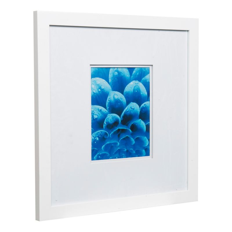 18" x 18" Wide Double Matted to 8" x 10" Frame White - Gallery Solutions