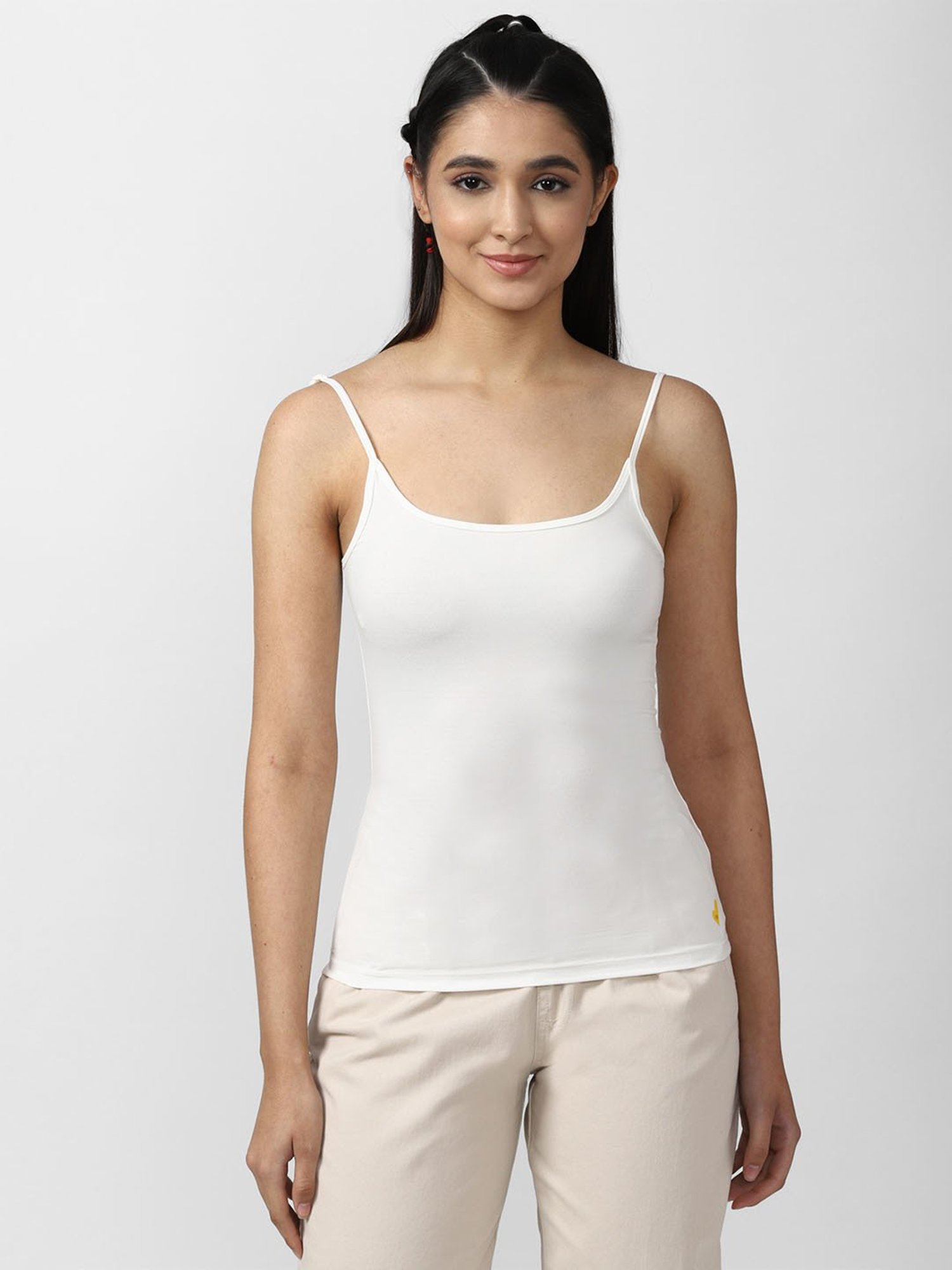 Enamor White Non-Padded Camisole