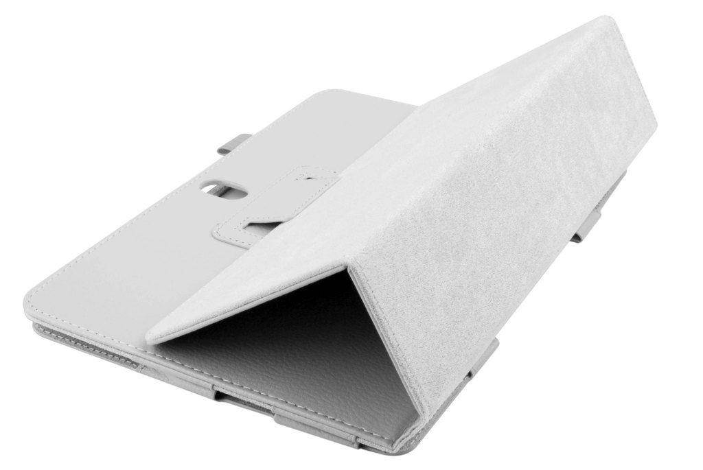 Hellfire Trading Magnetic PU Leather Case for Samsung Galaxy Tab 4 10.1" T530 - White