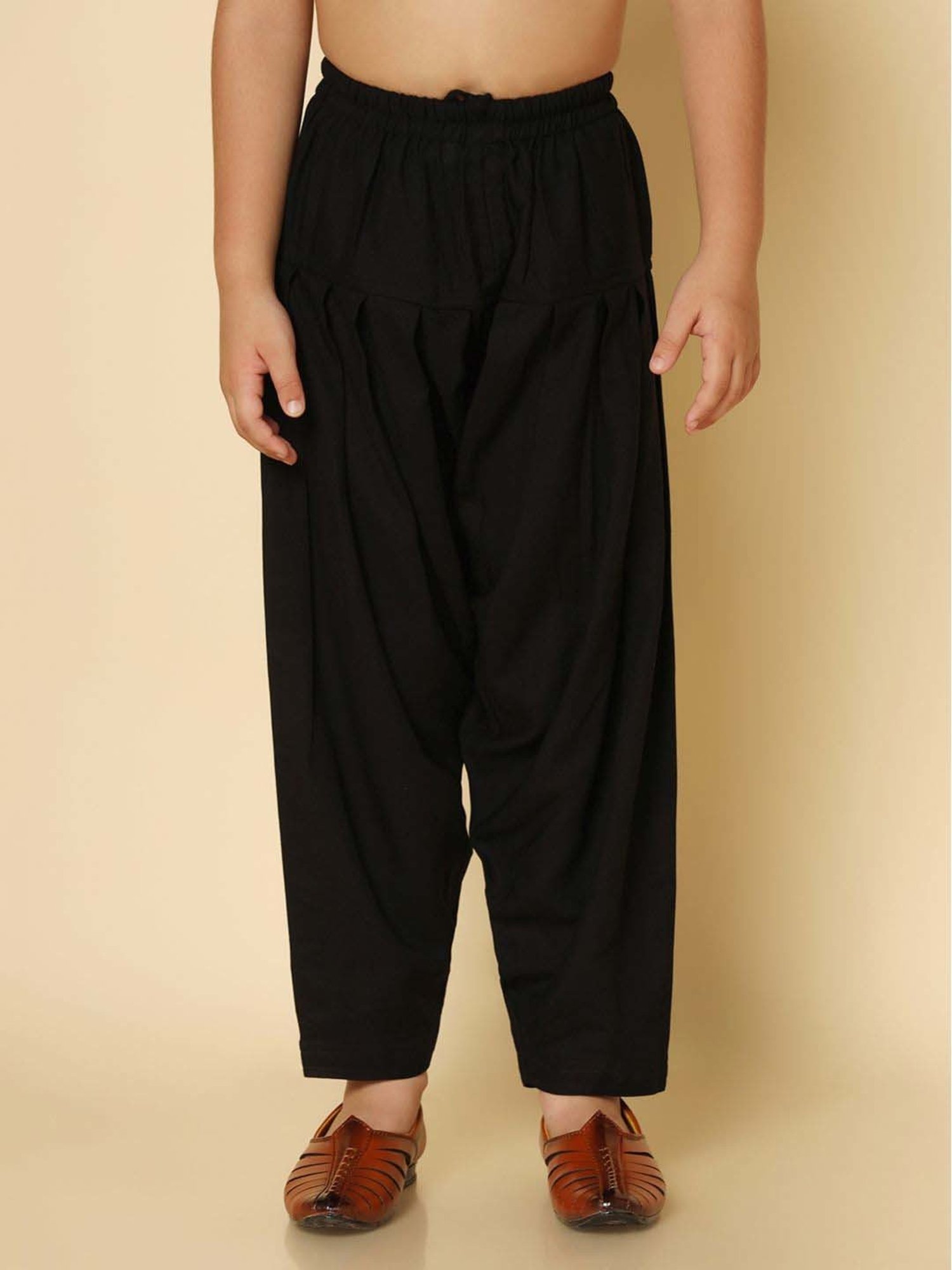 Juniors by Lifestyle Boys Beige Cotton Solid Woven Bottom