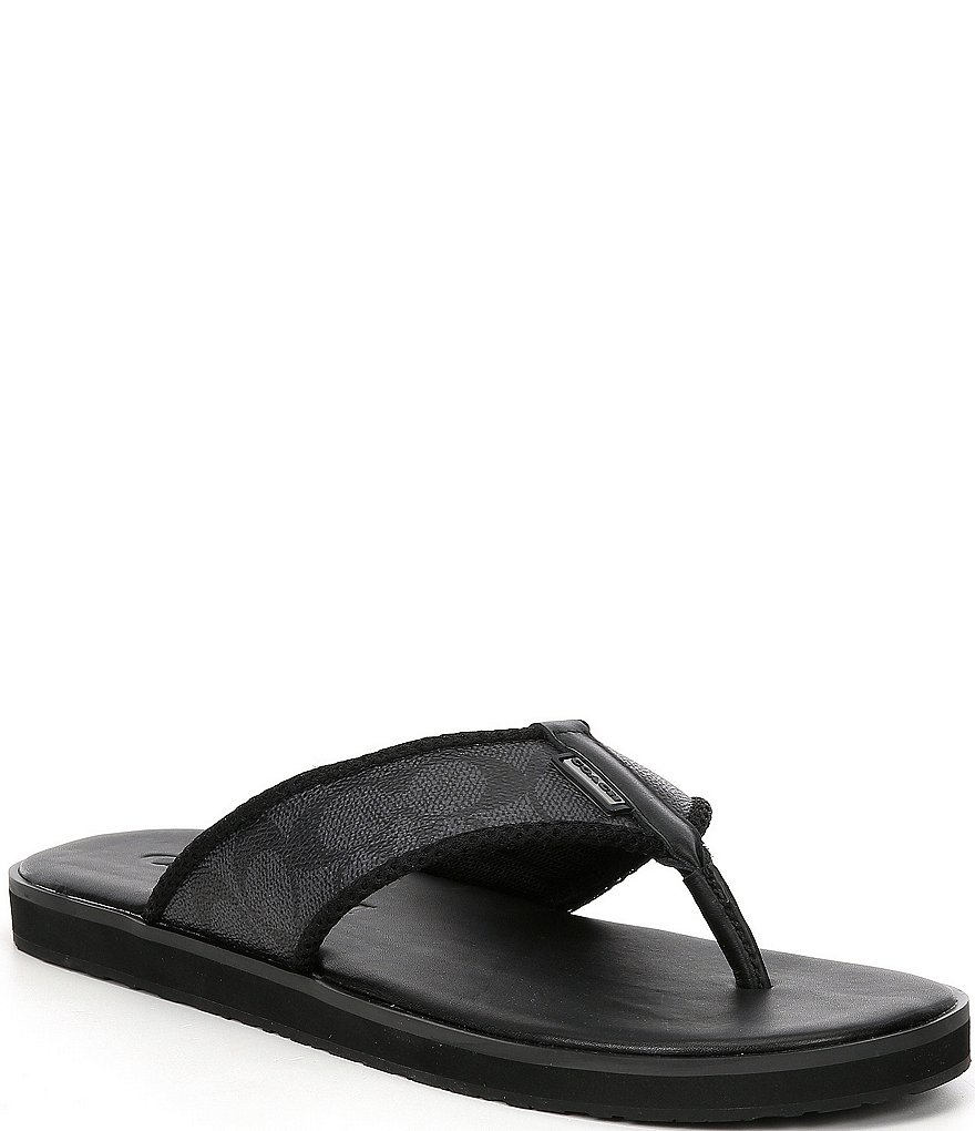 COACH Men's Signature Flip-Flops
