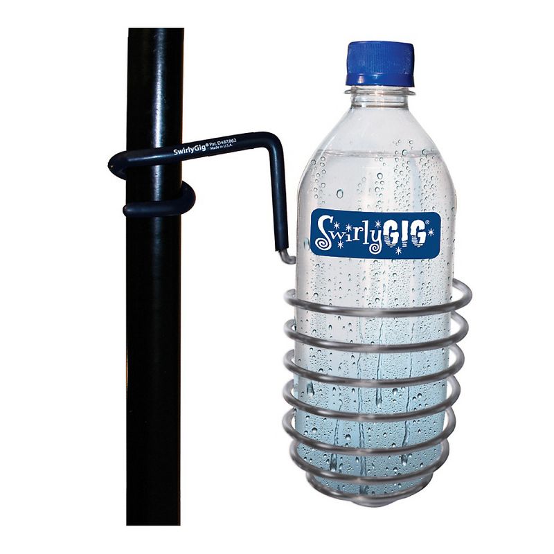 SwirlyGig SwirlyGig II Mic Stand Drink Holder Silver