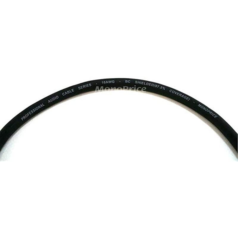 XLR Male to RCA Male Cable 6 Feet Black with E21Gold Plated Connectors | 16AWG Shielded Twisted Pair OxygenFree Copper Braid Conductors Premier Series 104777