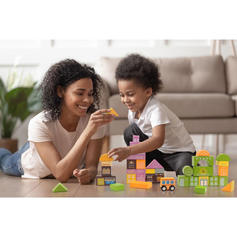 Childcraft Corrugated Building Blocks, Various Sizes, Primary Colors, set of 84