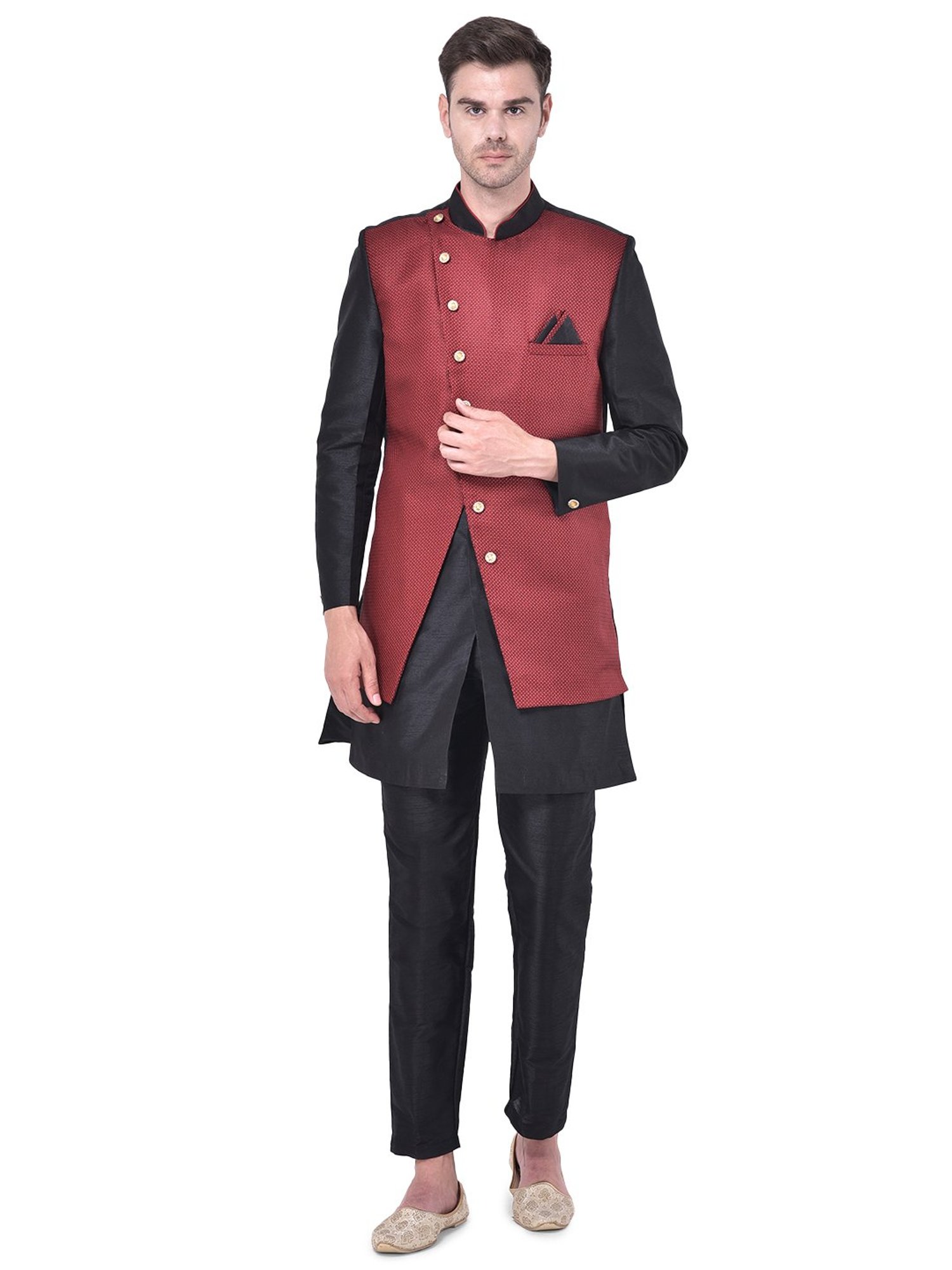 SG RAJASAHAB Multi Regular Fit Kurta Set