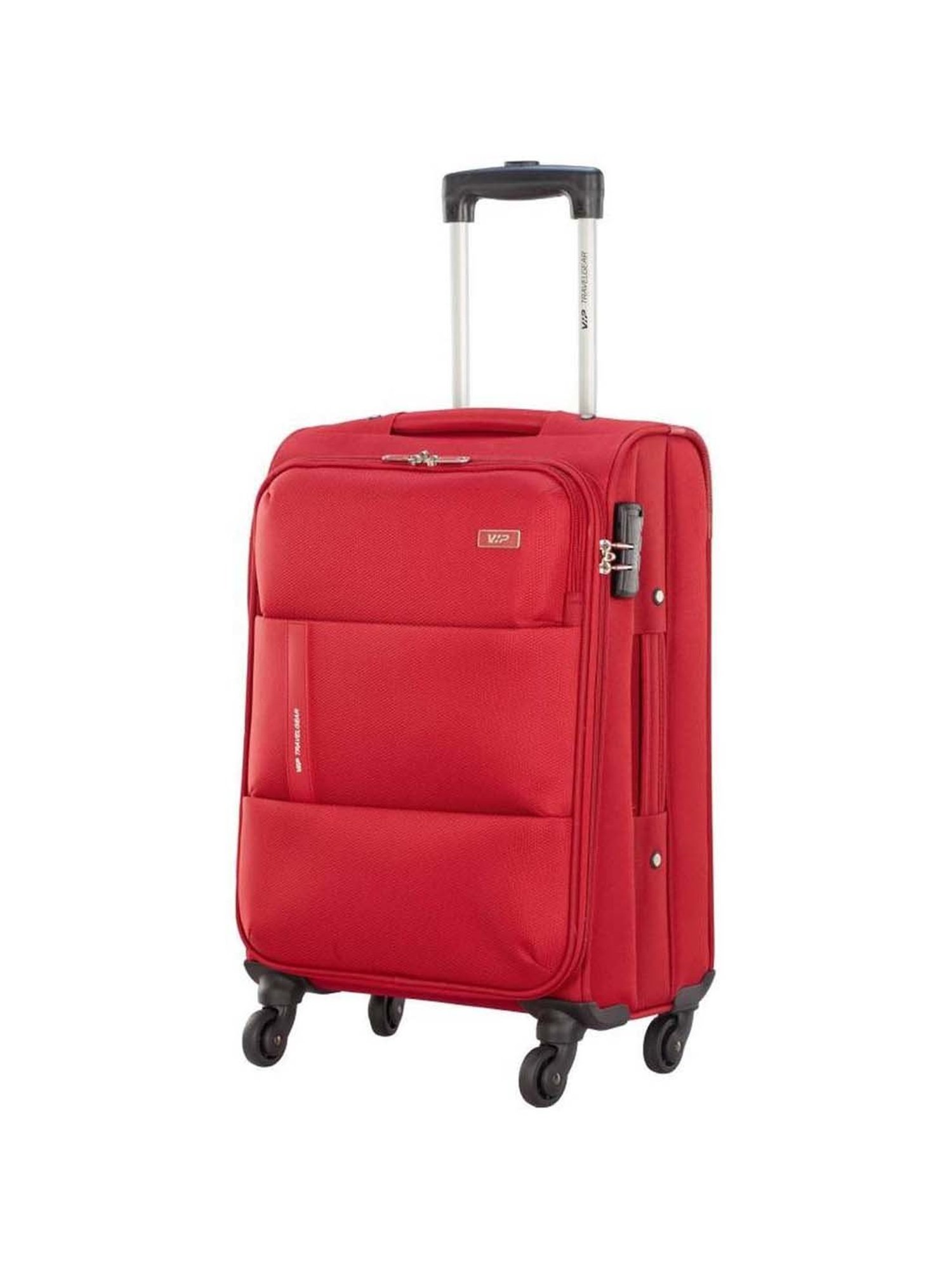 VIP Widget Red Solid Soft Small Trolley Bag - 27.5 cm