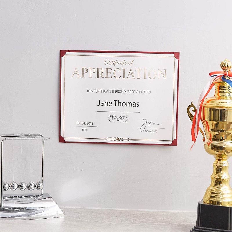 Best Paper Products 48-Pack Gold Foil Certificates of Appreciation Award Paper Sheets, A4 Letter Size 8.5 x 11 in