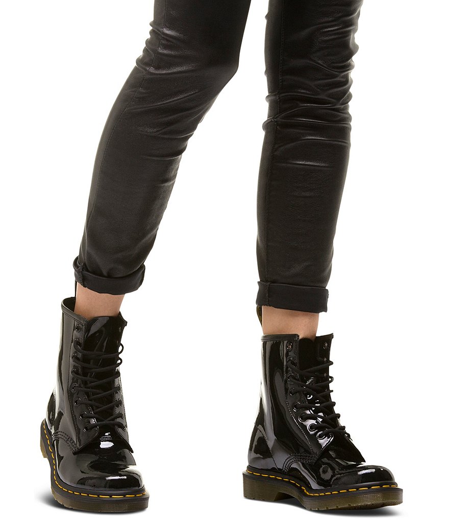 Dr. Martens Women's 1460 Patent Leather Combat Boots