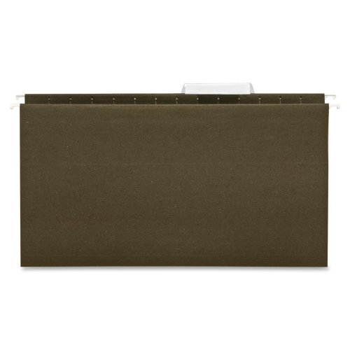 Business Source Hanging File Folder Legal 11 Pt. 1/3 Cut 25/BX Green 43569