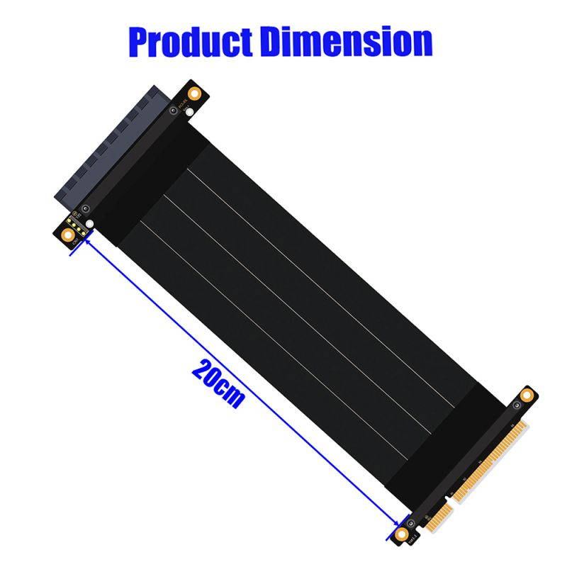 High Quality with Gold-plated connector PCI-e PCI Express 8X Extension cable