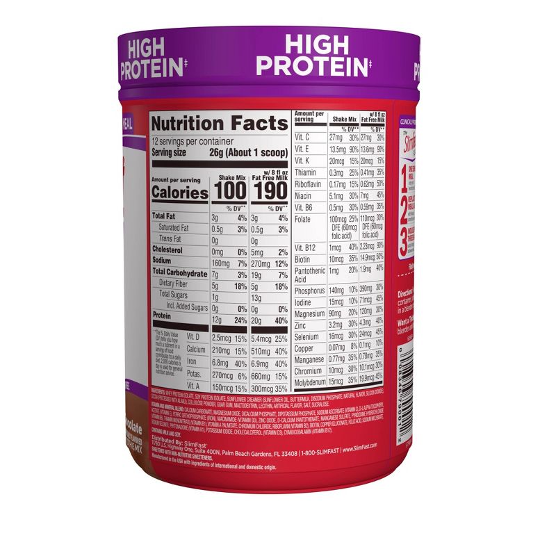 SlimFast Advanced Nutrition High Protein Smoothie Mix - Creamy Chocolate - 11.4oz