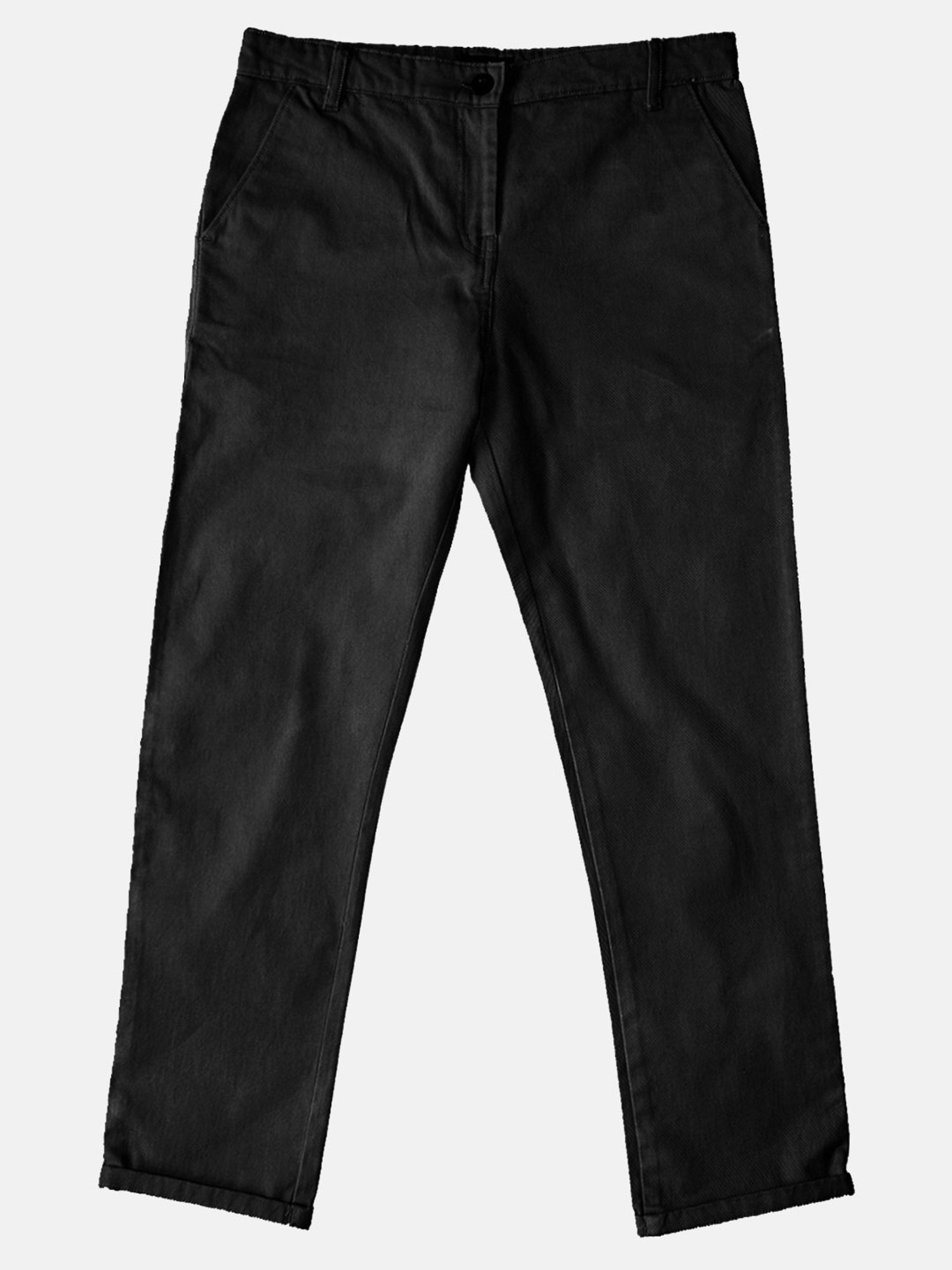 Kiddopanti Boys Olive & Black Solid Pants (Pack Of 2)