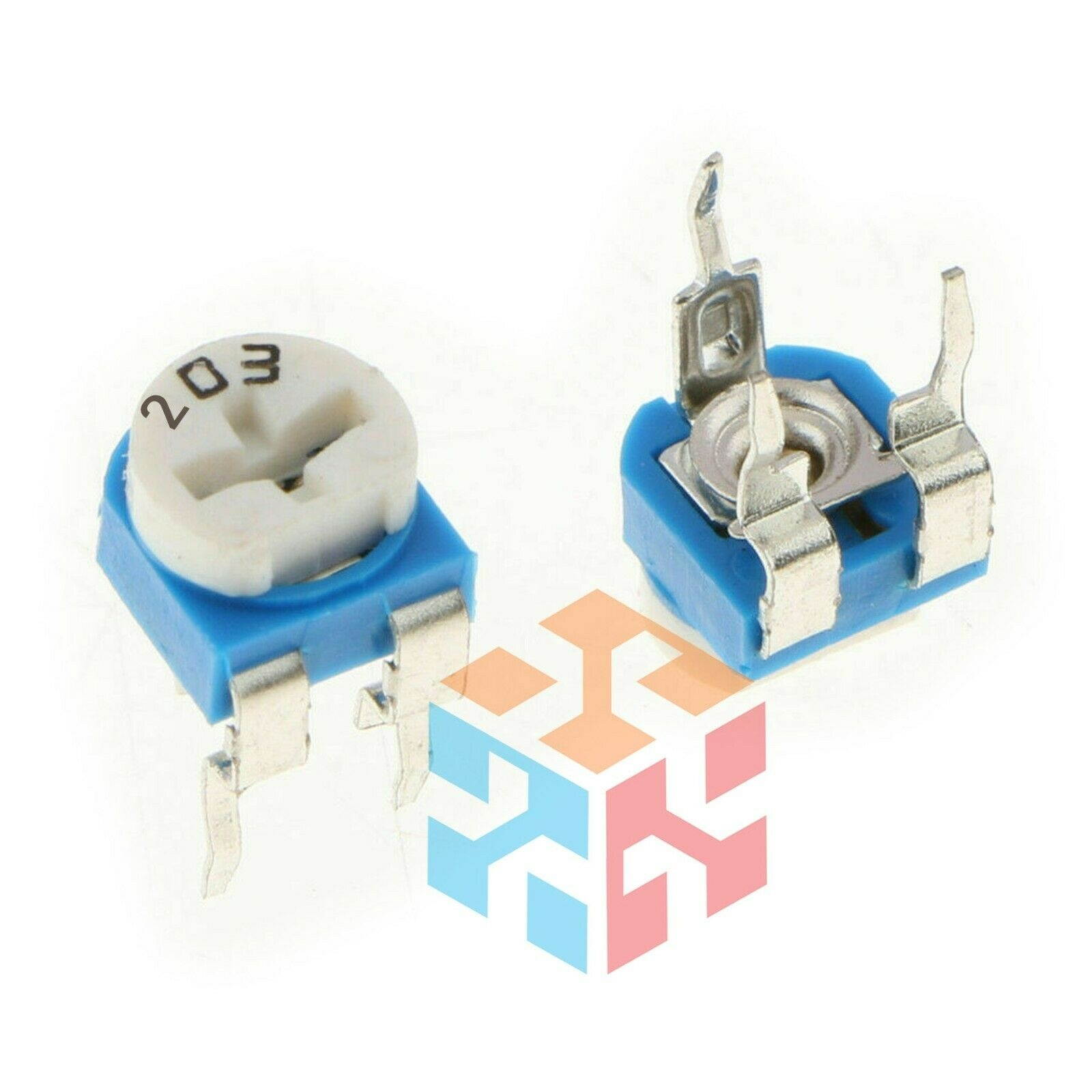 10pcs 20K ohm 203 Adjustable Resistor Trimmer Potentiometer RM065