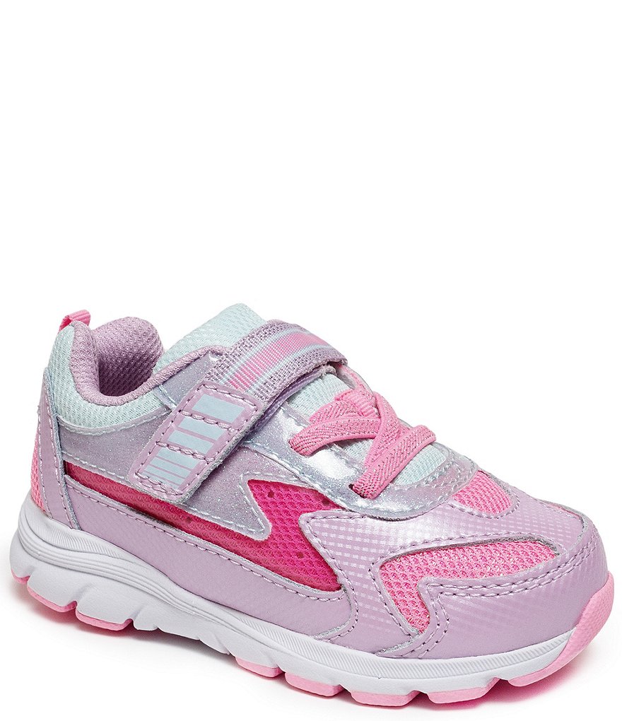 Stride Rite Girls' Cosmic Made2Play Washable Light Up Adaptive Sneakers (Infant)