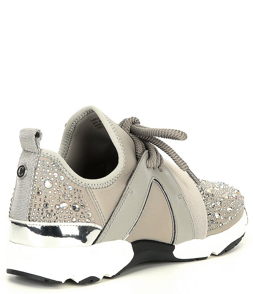 Carvela Lament Bling Embellished Lace-Up Sneakers