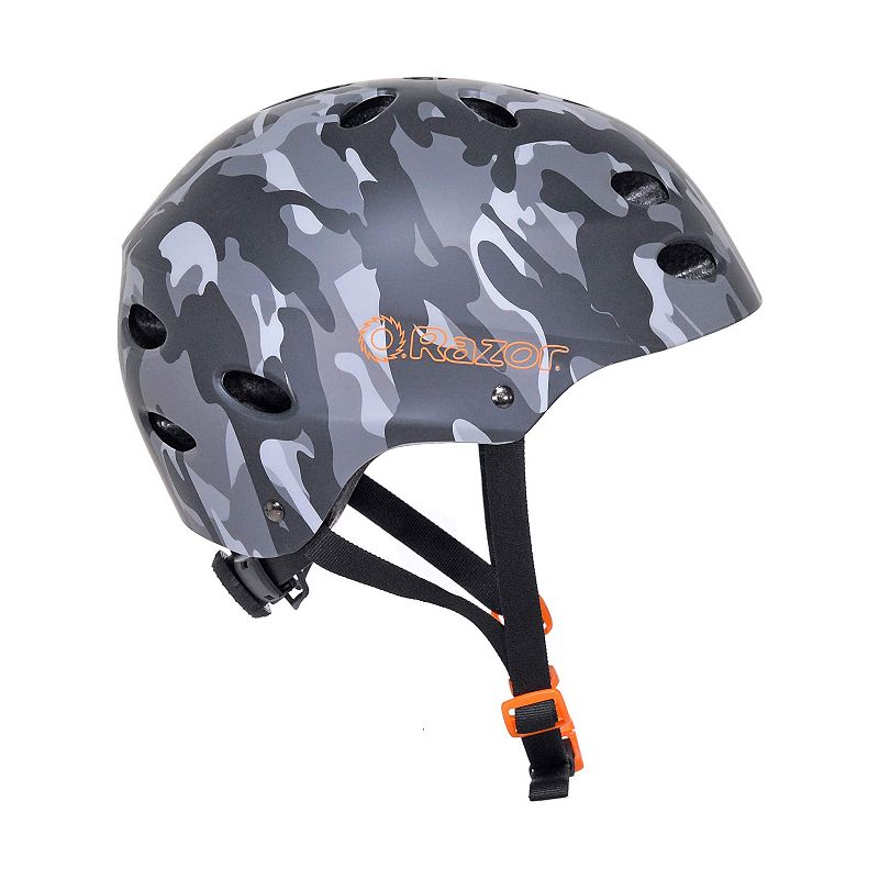 Razor 97893 V-17 Youth Kids Safety Multi Sport Bicycle Helmet For Children 8-14 with 17 Cooling Vents, Adjustable Strap, and Padding, Gray