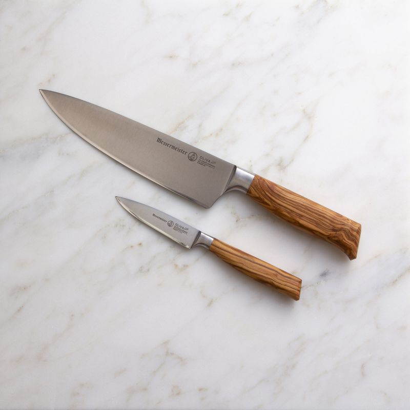 Messermeister Oliva Elite Professional 2 Piece German Chef and Parer Knife Set