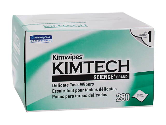 Kimwipes Delicate Task Kimtech Science Wipers (34155), White, 1-PLY, 60 Pop-Up Boxes / Case, 280 Sheets / Box, 16,800 Sheets / Case