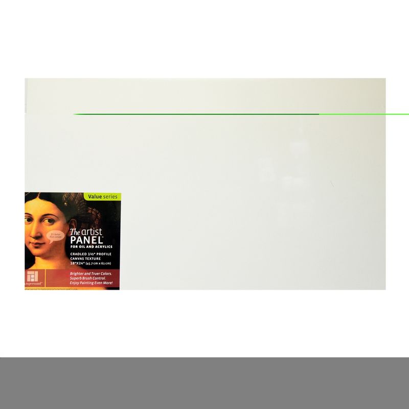 Ampersand The Artist Panel Canvas Texture Cradled Profile, 18"x24"x1.5"