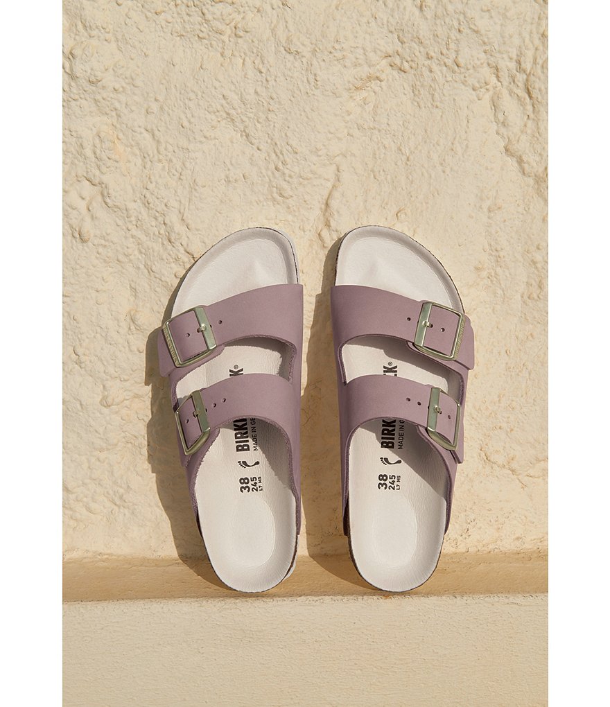 Birkenstock Women's Arizona Nubuck Suede Soft Footbed Sandals