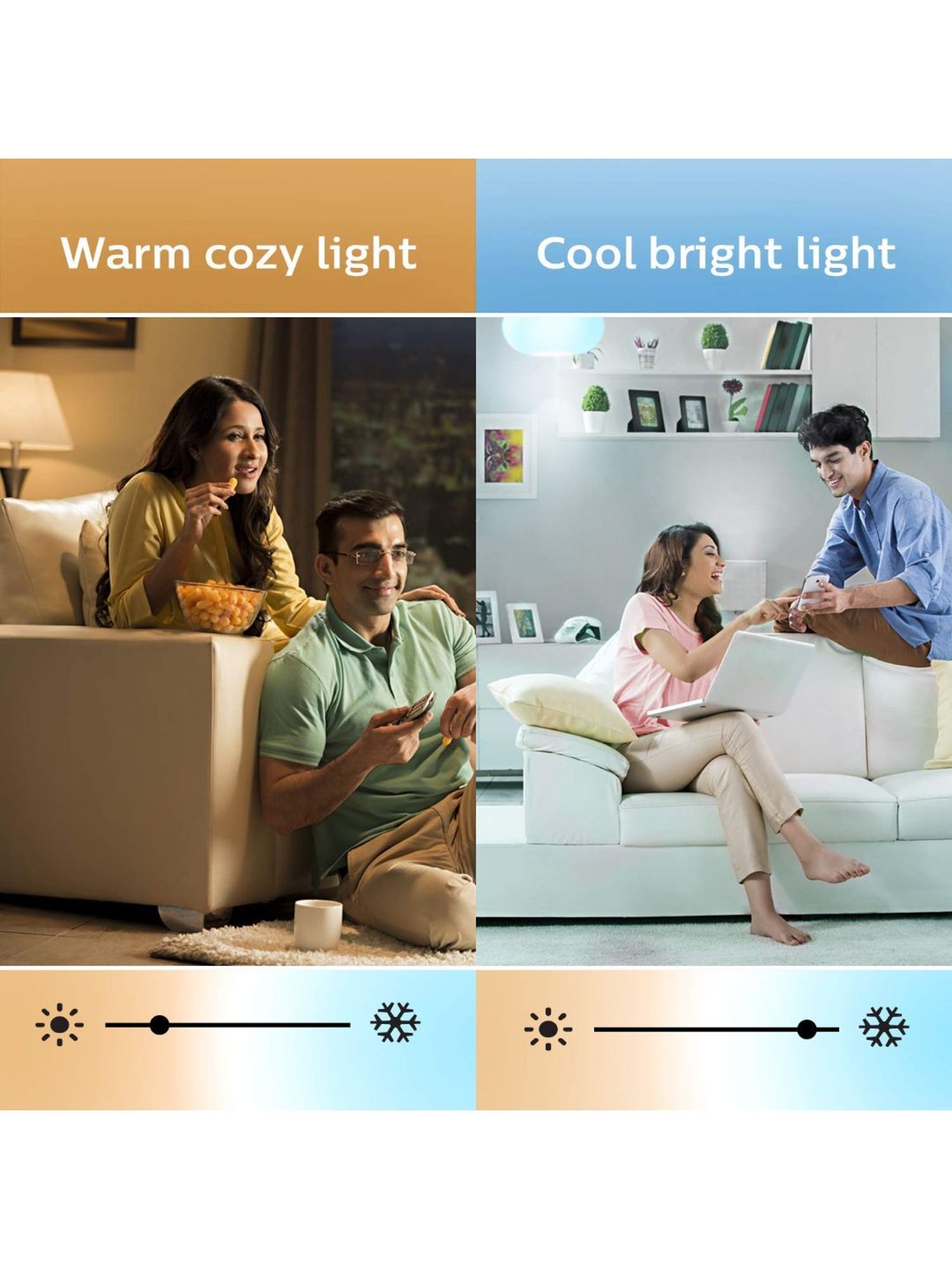 Philips Wiz Wi-Fi Enabled B22 9-Watt LED Smart Bulb Amazon Alexa and Google Assistant - White