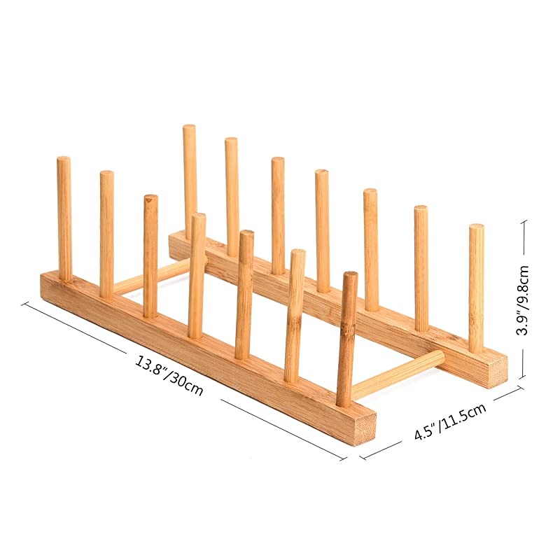 Record Storage Holder Stand Rack Eco Friendly Wooden CD Display Stand Stackable Modern CD Holder Portable Countertop Desktop Magazine Rack iPad Stand Record Storage Shelf for 12 and 7 Recor