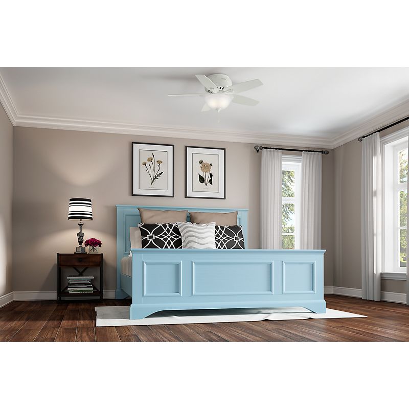 42" Newsome Low Profile Ceiling Fan White (Includes Energy Efficient Light) - Hunter