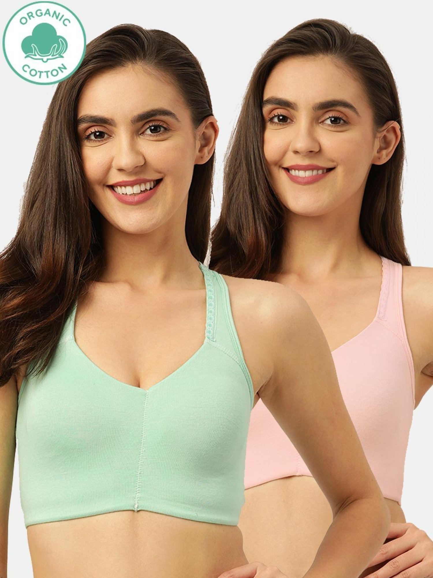 Inner Sense Multicolor Bra (Pack of 2)