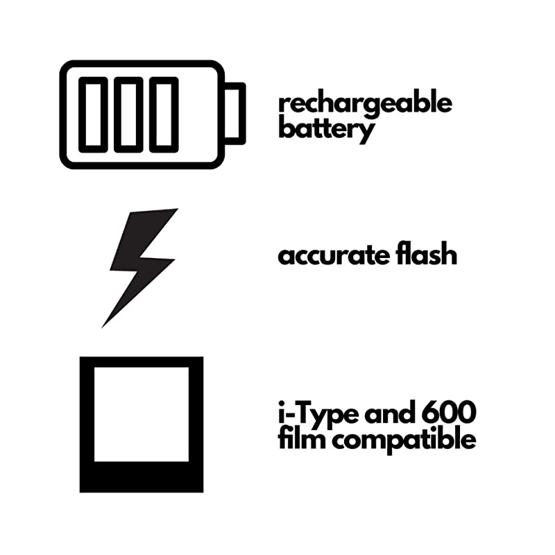 Now I-Type Instant Film Camera - Blue Bundle with a Color i-Type Film Pack (8 Instant Photos) and a Lumintrail Cleaning Cloth