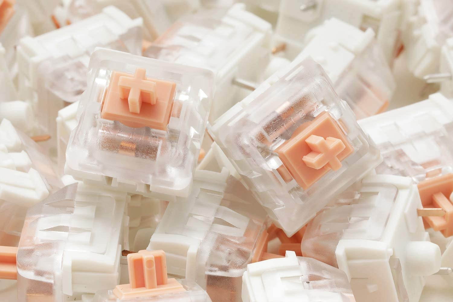 Drop Halo True Keyboard Switches &mdash; Plate Mounted, Tactile, 60g, Cherry-Style, Quiet Switches, by Kaihua (Halo True, 70 Pack)