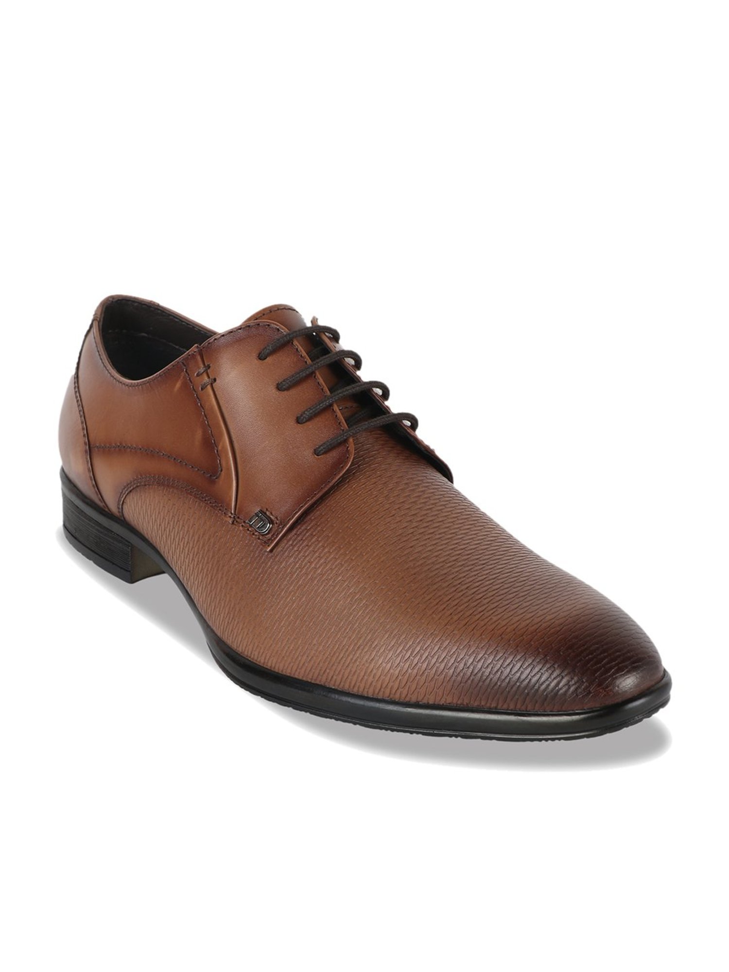 ID Men's Tan Derby Shoes