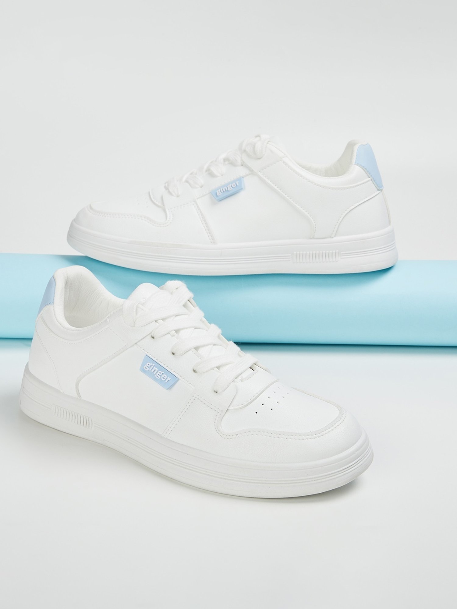 Ginger by Lifestyle Women's White Sneakers