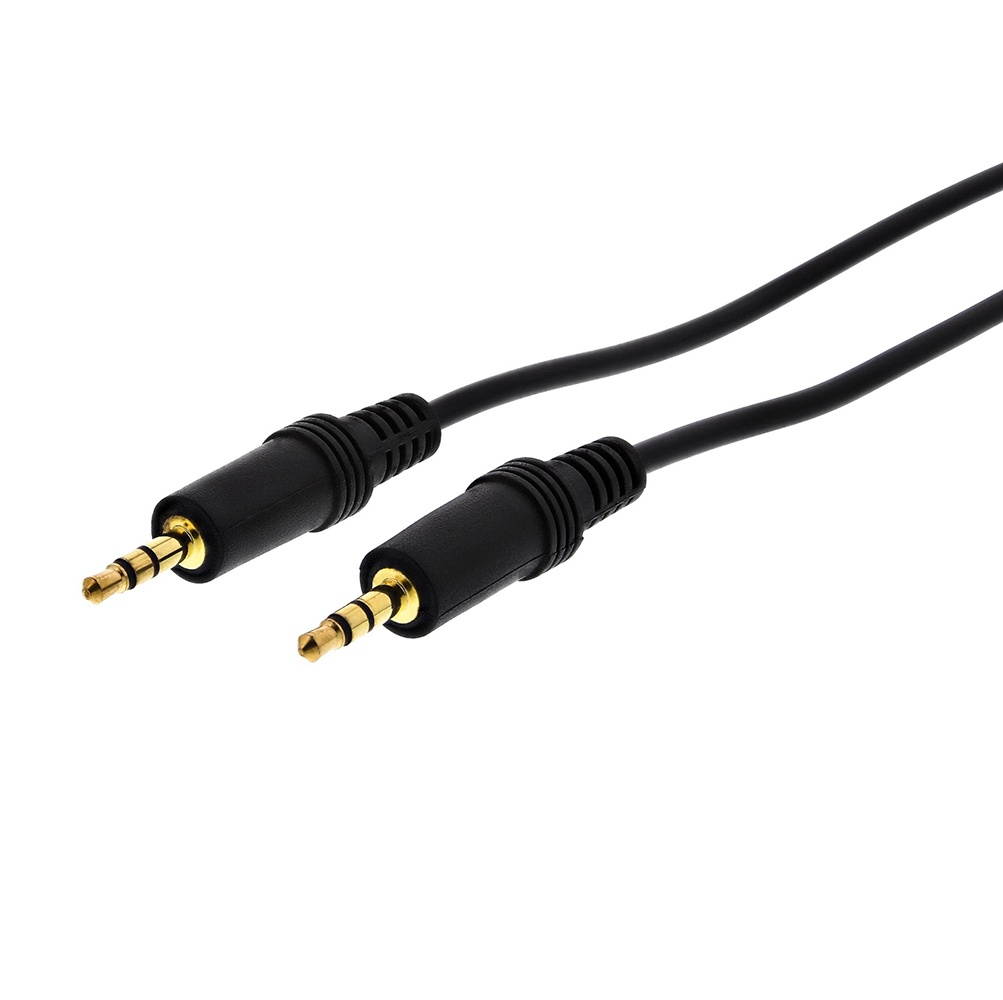 Gold Plated AUX Headphone 3.5mm Cable Male to Male Car Stereo Audio Cord iPhone Samsung