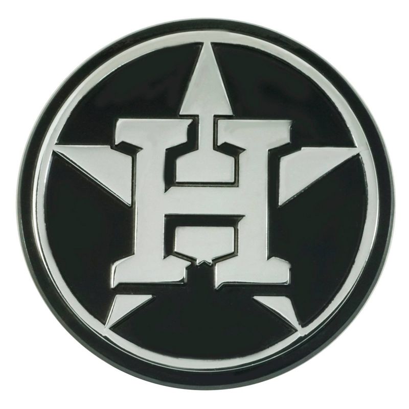 MLB Houston Astros 3D Chrome Metal Emblem