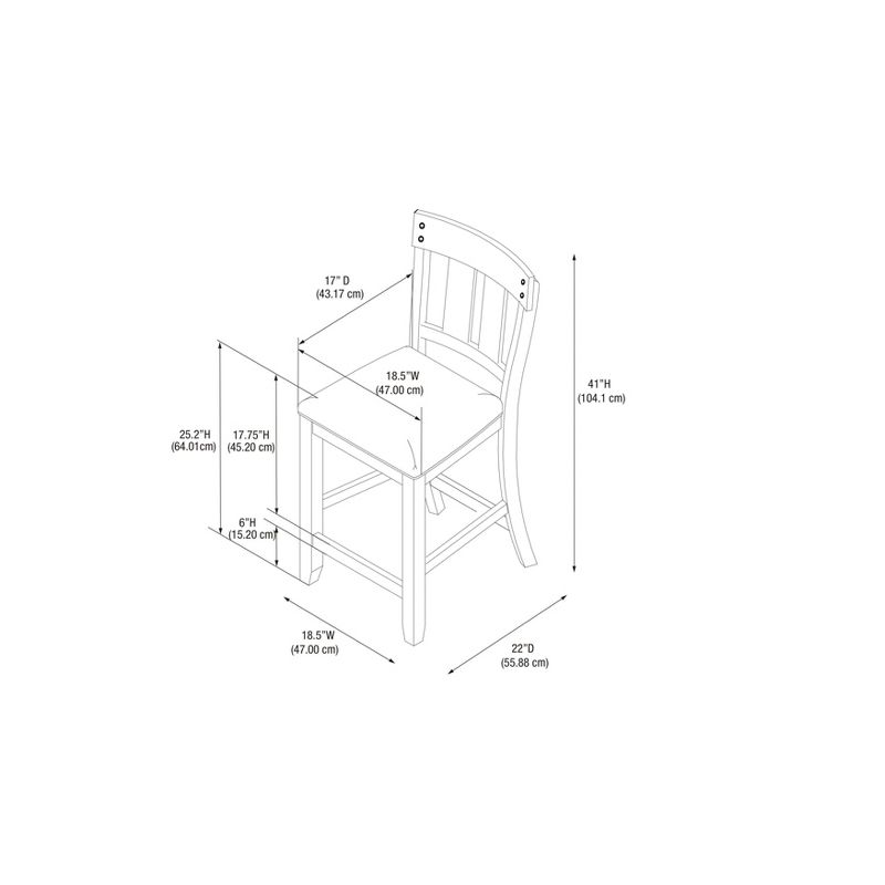 Mossy Oak Native Living Counter Height Barstool Dark Brown - Linon