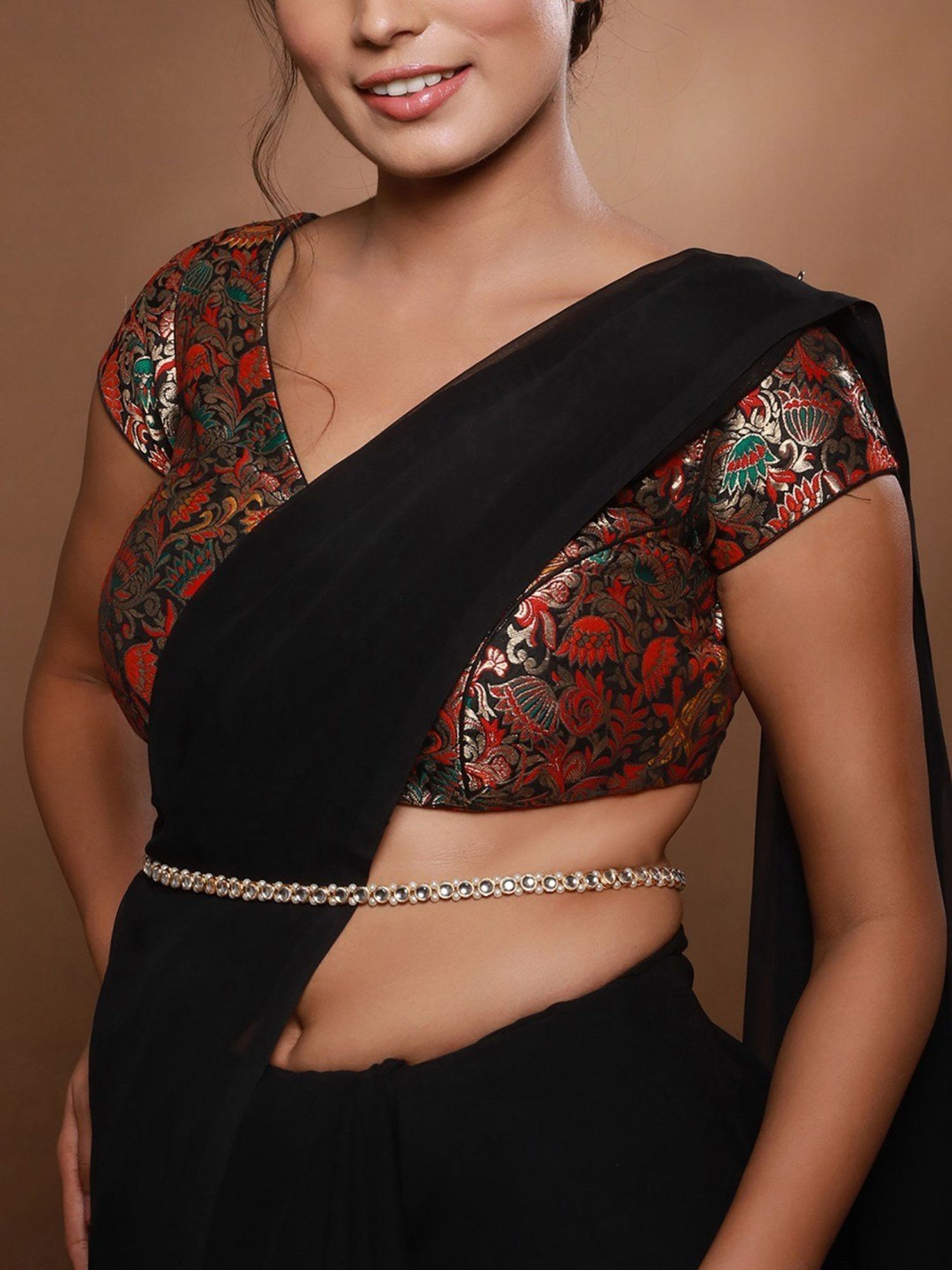 Aatmana Royal Golden Kundan Waist Belt