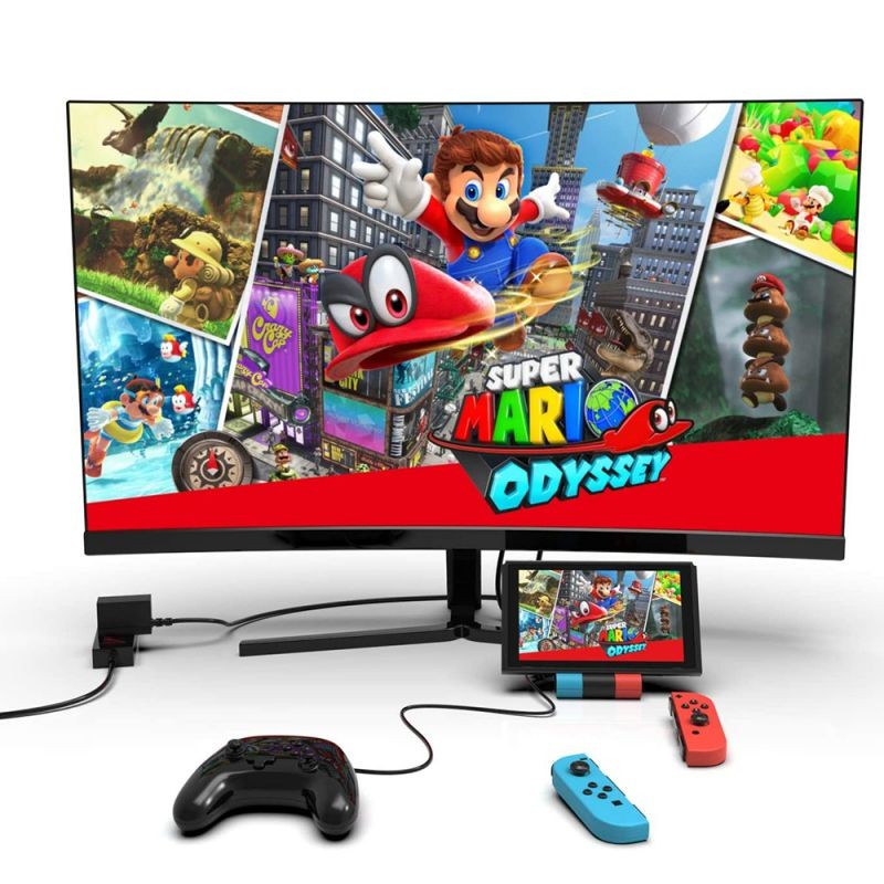 HDMI-compatible 1080P 4K HD Adapter For Nintendo Switch to TV 45W Fast Charging Dock Big Screen HUB Video Converter For Switch