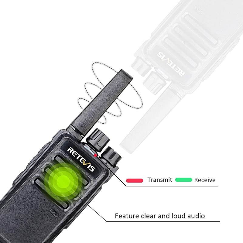 RT68 Two-Way Radios Long Range, Walkie Talkies for Adults, 2 Way Radio with Earpiece,Walkie Talkie Rechargeable with Charging Base,for Manufacturing Restaurant Healthcare Government(10 Pack)