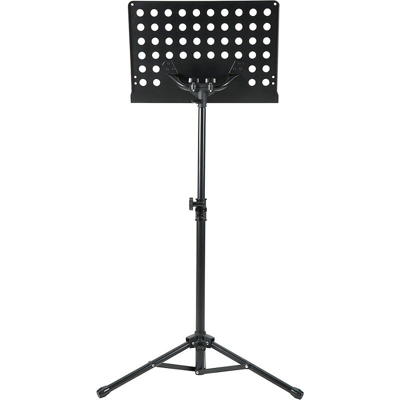 Musician's Gear Tripod Orchestral Music Stand Perforated Black - 2 Pack
