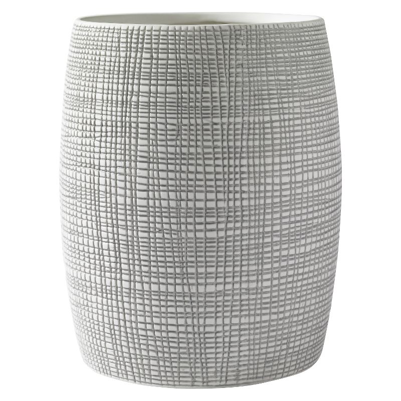 Cestino Wastebasket Gray/White - Cassadecor